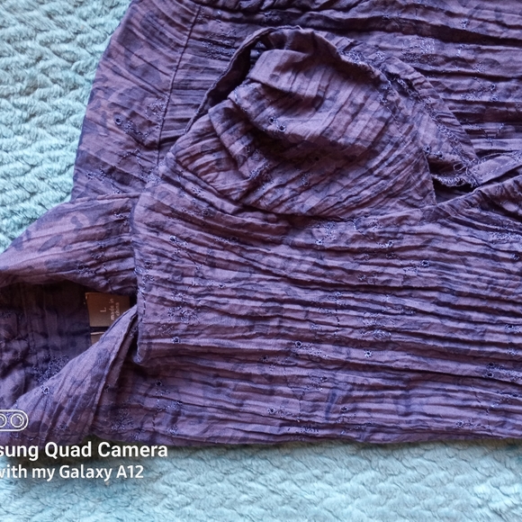 Apt. 9 Crinkled Button Down Blouse - Picture 9 of 12